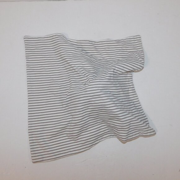IKEA LEKA White Gray Striped Bunny Rabbit Security Blanket Baby Lovey nunu - Picture 6 of 7